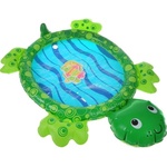 Teddies Забавна водна подложка костенурка надуваема 84x61см с аксесоари 5бр в кутия