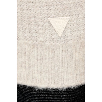 GUESS Пуловер с вълна Guess JEMMY мъжки в бежово с поло M5BR16 Z0462 (M5BR16.Z0462)