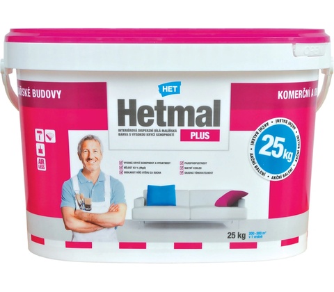 HET Hetmal Plus Biela,25kg