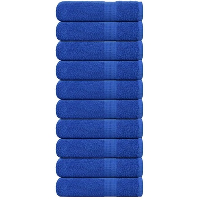 vidaXL Кърпи за баня FROGN 10 бр. Сини 100x150 см 360 г/м2 (136718)