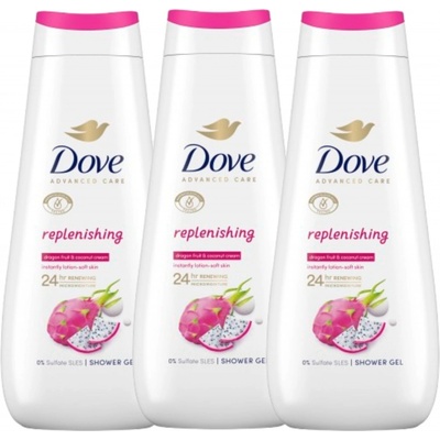 Dove Advanced Care krém do kúpeľa Replenishing 3x400 ml