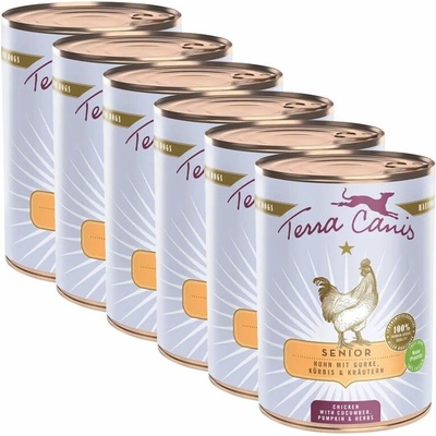 Terra Canis ﻿Senior ﻿Chicken with cucumber pumpkin & herbs 6 x 400 g