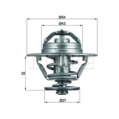 Termostat, chladivo MAHLE TX 93 79D