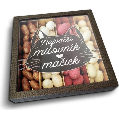 Sablio Mandle v čokoláde Najväščí milovník mačiek 4 x 80 g