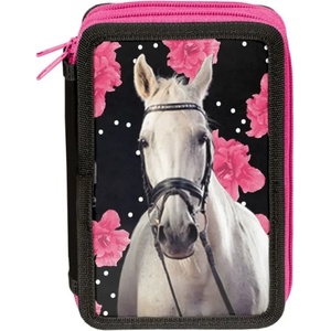 PASO Несесер твърди корици PASO - Horse & Roses