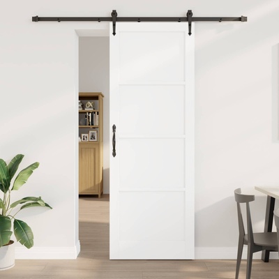 vidaXL Преплъзваща се врата ORKDAL 83 x 232 см Бяло (3445608)