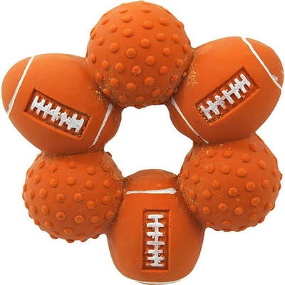 Dog Fantasy Latex kruh s výstupky a zvukem 10 cm
