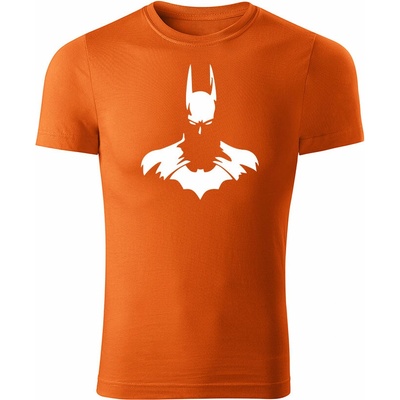 Tričko Batman pánske tričko oranžové biele