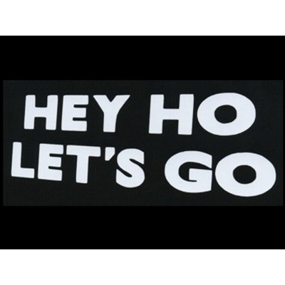 Nášivka HEY HO LET´S GO