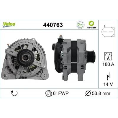 VALEO Alternátor VALEO RE-GEN REMANUFACTURED VA 440763