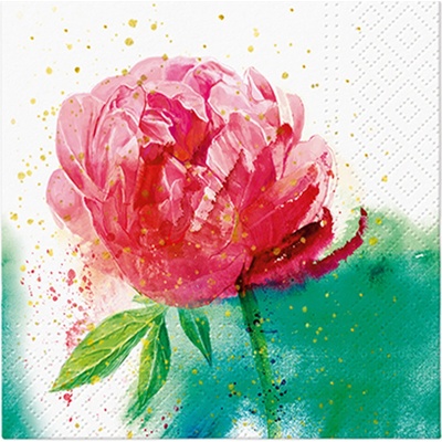 PAW Obrúsky L Peony Watercolor 25x25cm