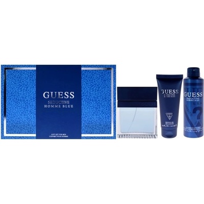 GUESS Комплект за мъже Guess Seductive Blue - Тоалетна вода 100 мл + 226 мл + 100 мл