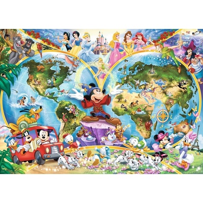 Ravensburger Disney Mapa světa 1000 dílků