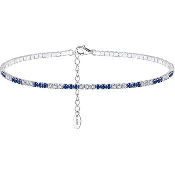 DELIS Сребърна гривна с родийно покритие, jw525, модел с камъни (jw525)