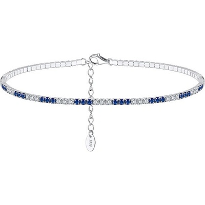 DELIS Сребърна гривна с родийно покритие, jw525, модел с камъни (jw525)