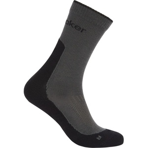 Icebreaker Дамски туристически чорапи Icebreaker Women's Merino Hike+ Light Crew Walking socks - Obsidian / Black - размер 38-40 (EU) (201-9235-0312)