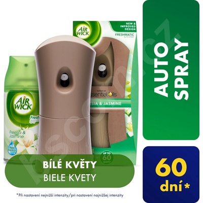 Airwick Freshmatic komplet Biele kvety frézie 250 ml