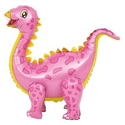 Party Pal 4D Foliový balonek Stegosaurus růžový 92 x 58 cm