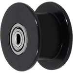  Ремъчна шайба, алуминиева без зъби, d3mm, D13mm, Черна (ZD0011)