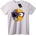 NOONEBRAND Тениска Черепи & Емоджи Разделени Лица - 2XL, White