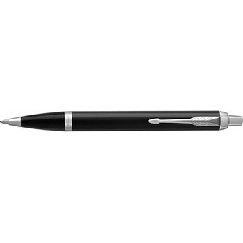 Parker Химикалка, бутон, сребърен клипс, черен корпус, PARKER, "Royal IM", синя 1931665 (1931665)
