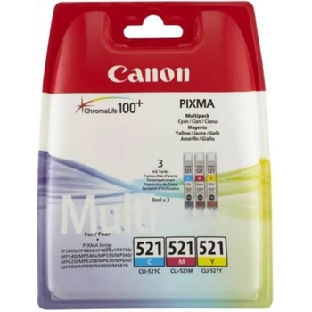 Canon CLI-521 Color MultiPack C/M/Y (BS2934B007AA)
