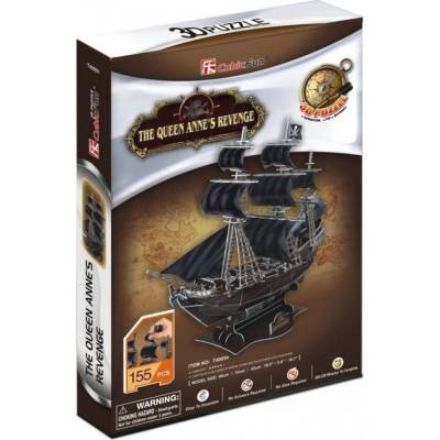 CubicFun 3D puzzle Válečná loď Queen Anne 155 ks