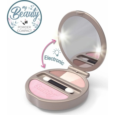 SMOBY Kompaktná krabička na púder My Beauty so zrkadlom a svetlom