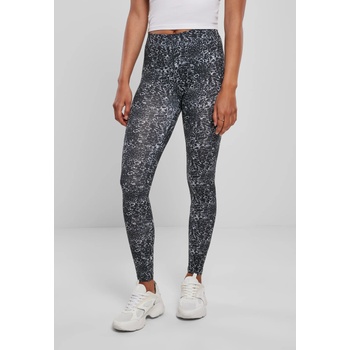 Urban Classics Дамски клин в черно и бяло Urban Classics Ladies AOP Leggings UB-TB3786-00826 - Черен, размер XS