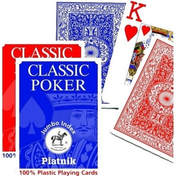Piatnik Poker Plastic 100% Jumbo Index