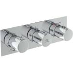 Ideal Standard Ceratherm C100 - Термостатична душ-батерия за вграждане, за 3 уреда, с корпус, хром A7664AA (A7664AA)
