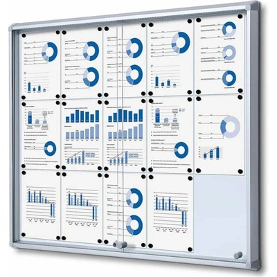 A-Z Reklama CZ Informační Vitrína s posuvnými dvířky s protipožární certifikací, SCSL15xA4 - pro 15 x A4