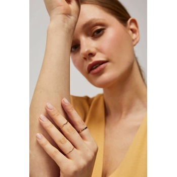 Moodo Комплект фини пръстени в златист цвят Moodo Moodo | Zlaten | ЖЕНИ | ЕДИН РАЗМЕР