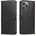 HQWear Кейс Glitter Case за iPhone 16 Pro Max, черен (Leather Book Case for iPhone 16 Pro Max Black)