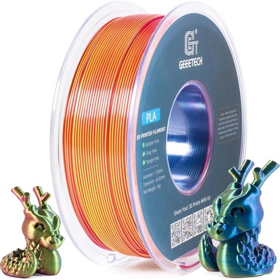 GEEETECH PLA Silk Tri-Color Red+Yellow+Blue - 1, 75 mm / 1000 g (700-001-1587)