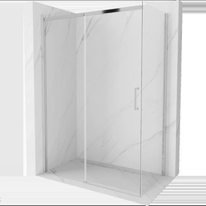 Mexen Omega плъзгаща се душ кабина 140 x 70 см, прозрачна, хром - 825-140-070-01-00 (825-140-070-01-00)