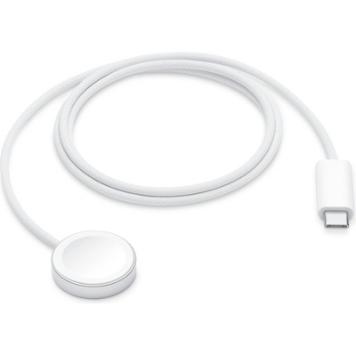 Watch Woven Magnetic Fast Charger to USB-C Cable - оригинален магнитен кабел с въжена оплетка за Apple Watch (1 метър) (ритейл опаковка)