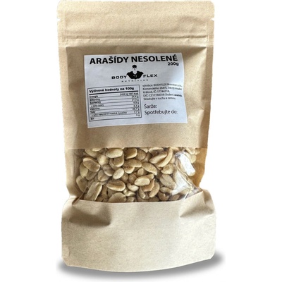 Bodyflex Arašídy nesolené 200 g