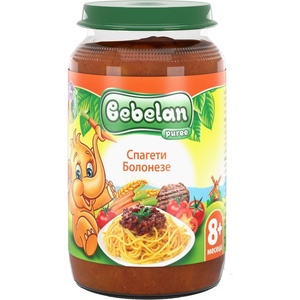 Bebelan пюре спагети болонезе - 220 г