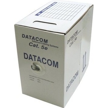 Datacom 1100 UTP drát CAT5E PVC, 305m, šedý