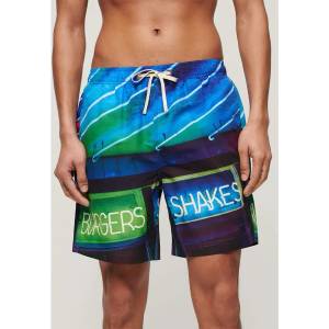 Superdry Бански гащета Superdry Photographic 17´´ swimming shorts - Blue (Neon Navy)