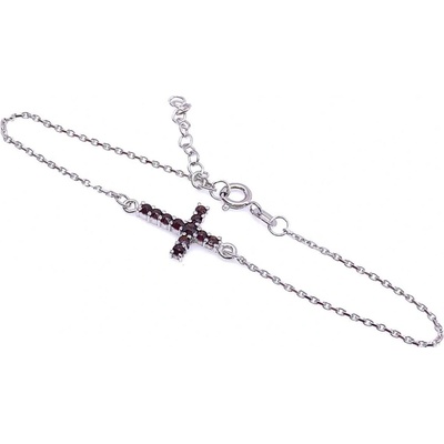 Jan Kos jewellery stříbrný náramek kříž 32107051