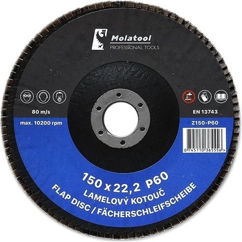 Molatool Lamelový brusný kotouč 150 mm P60 Z150-P60