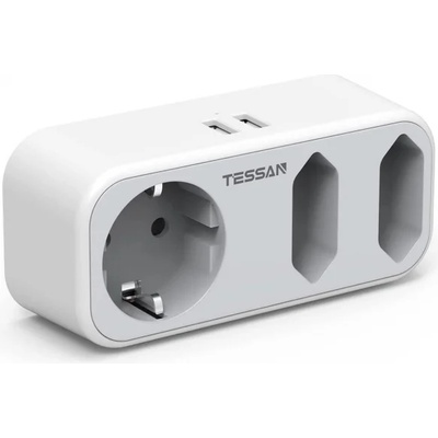 Tessan 3 Plug + 2 USB (TS-324)