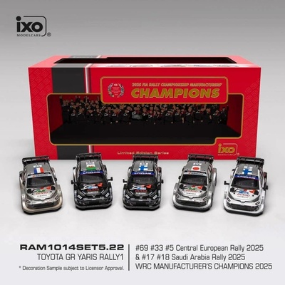 IXO Sada 5 modelů Toyota GR Yaris Rally1 Rally Saudi Arabia 2025 1:43