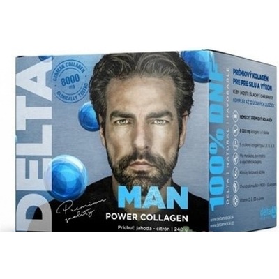Delta MAN Power COLLAGEN 8000 mg jahoda-citrón 240 g