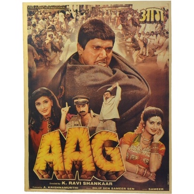 Sanu Babu Antik indický filmový plakát Bollywood, 92x70cm