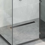 vidaXL 2 в 1 душов дренаж Черно 80 cm Неръждаема стомана 304 (42015946)