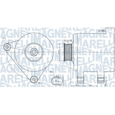 MAGNETI MARELLI Alternátor 063731910010