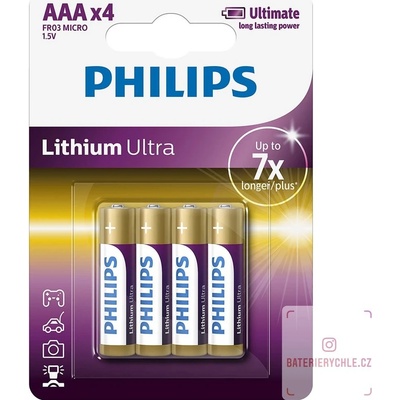 Philips Ultra Lithium AAA 4ks FR03LB4A/10